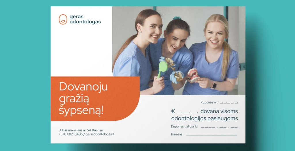 Geras odontologas dovanų kuponas