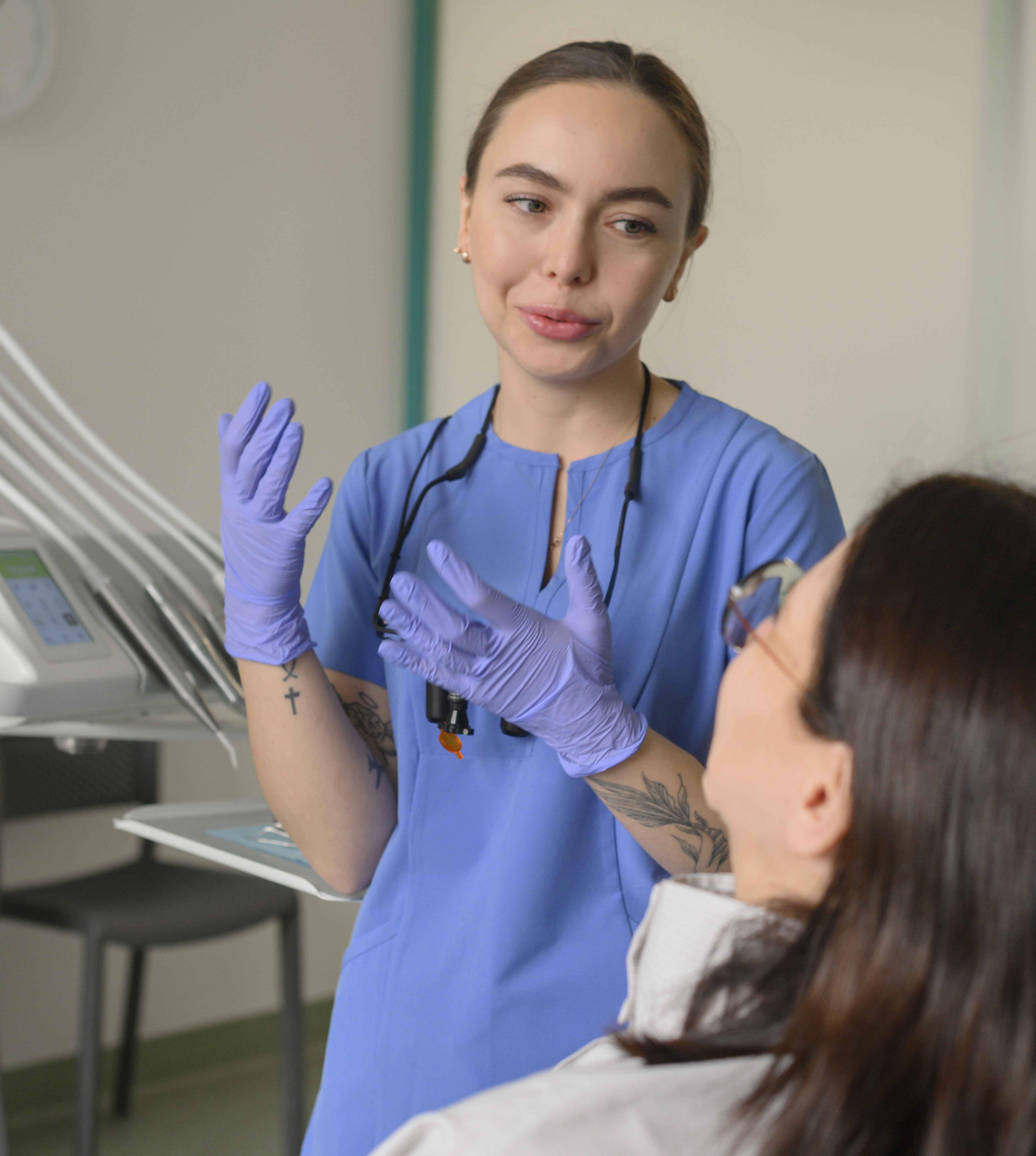 Odontologė Karolina Vaznaitienė su paciente